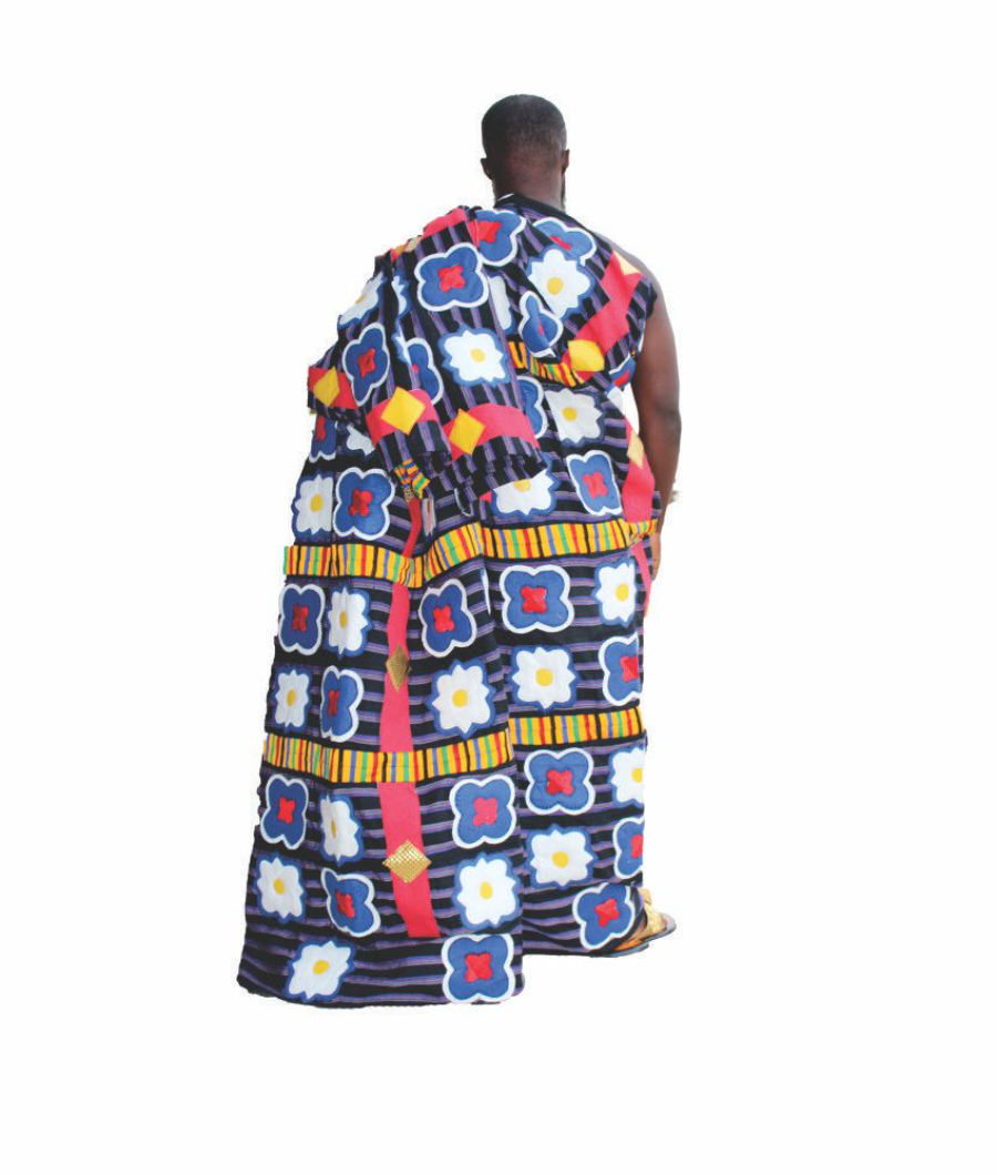 Handwoven African Kente Fabric – Freedom – 12 Yards Multicolour2