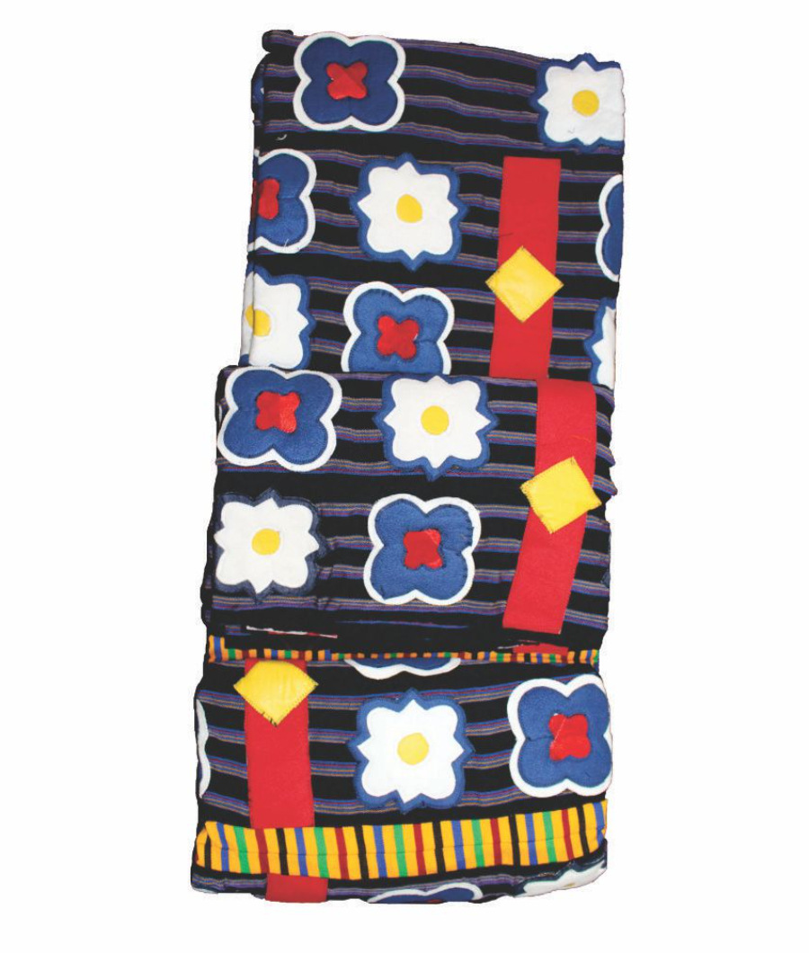 Handwoven African Kente Fabric – Freedom – 12 Yards Multicolour3