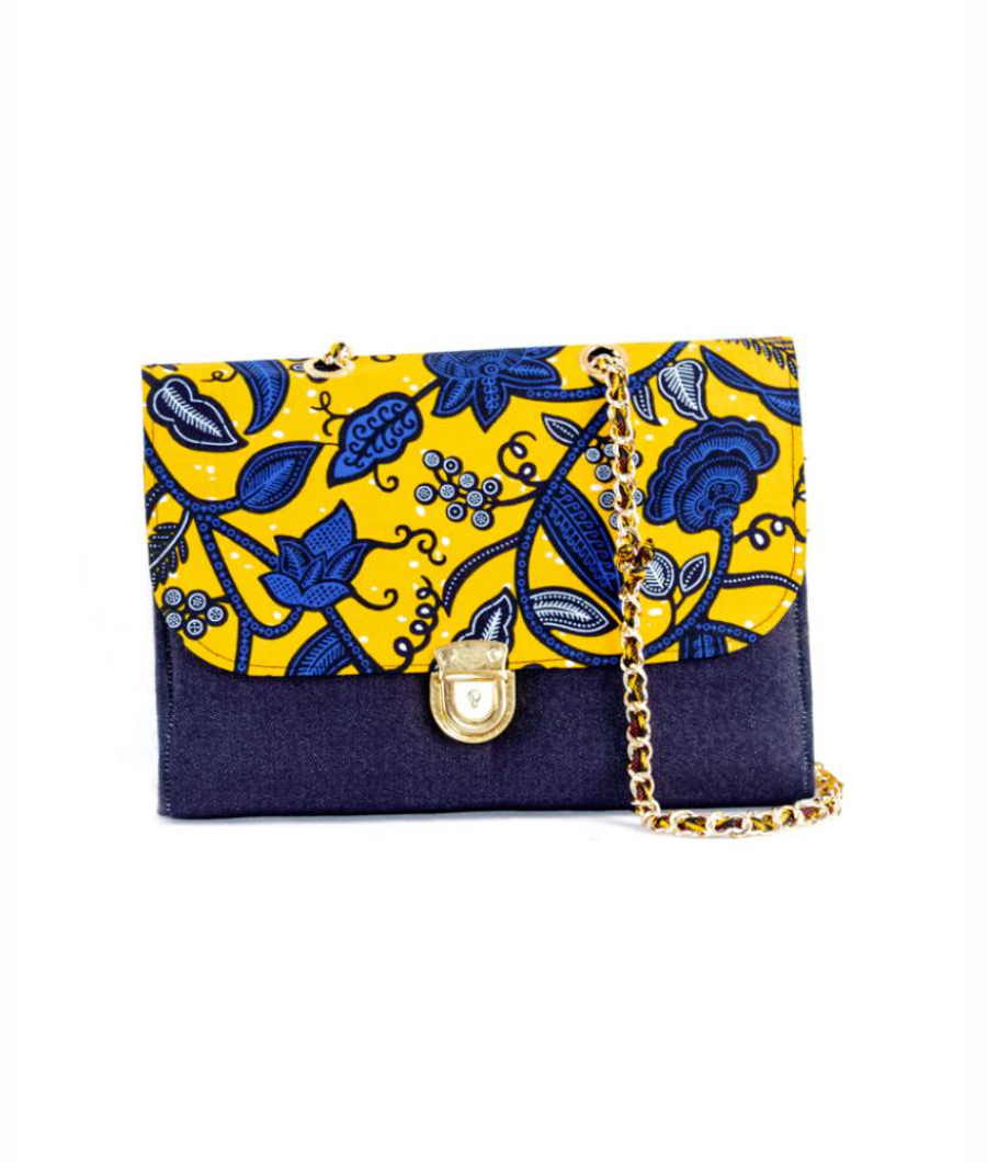 Denim Wax Slingbag – Dark Blue & Multicolor2