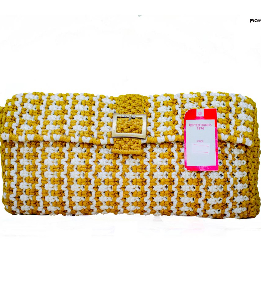 Long Purse – Gold & Off-White1