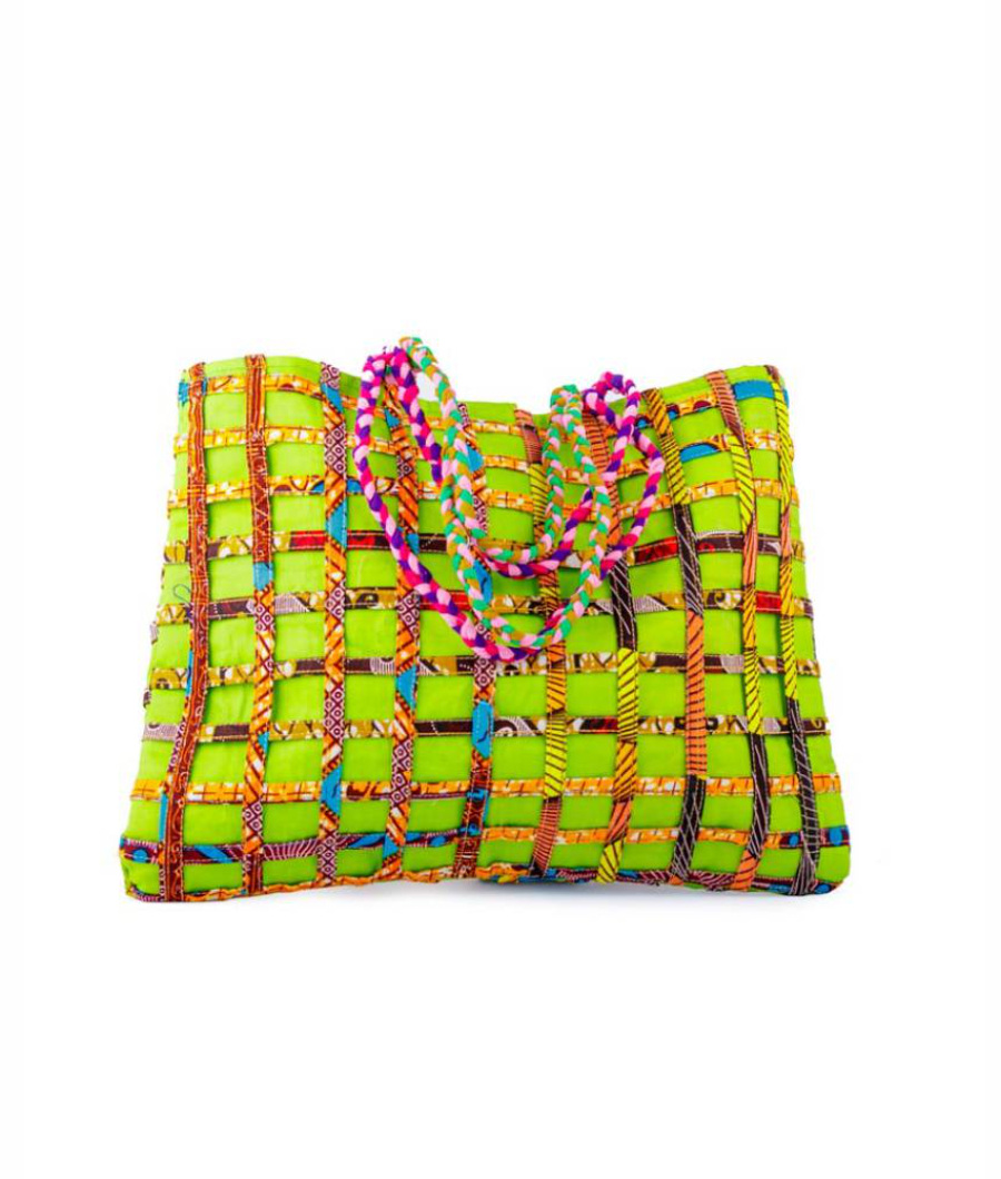 Multicolor Wax Print Bag1