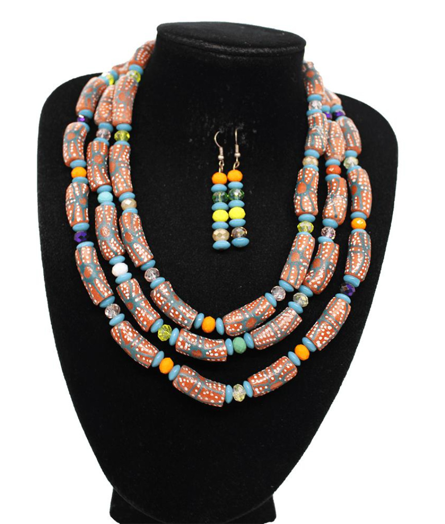 Beautiful African Bead Necklace1