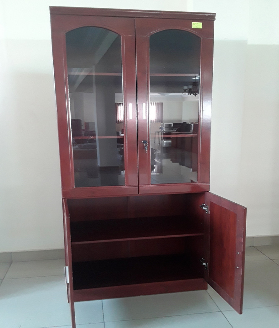 2 DOOR PU LAMINATE BOOKCASE2