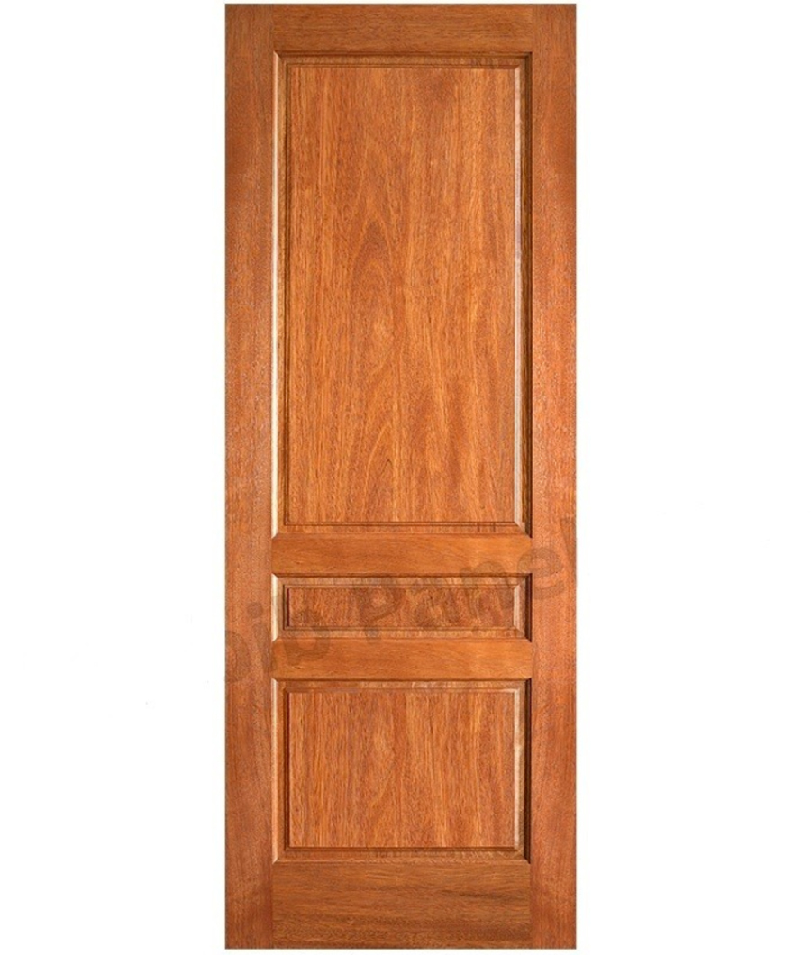 3 PANEL SOLID WOODEN DOOR1