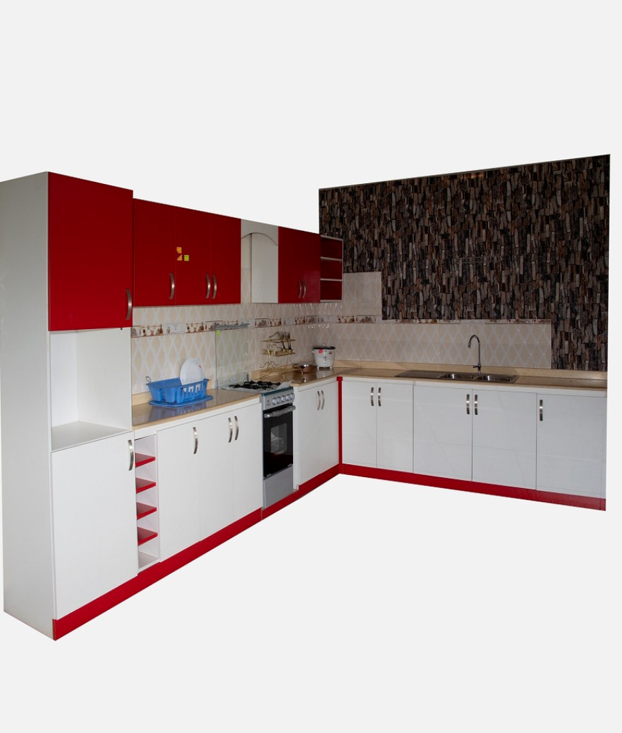 MDF KITCHEN CABINET WITH CORIAN TOP1