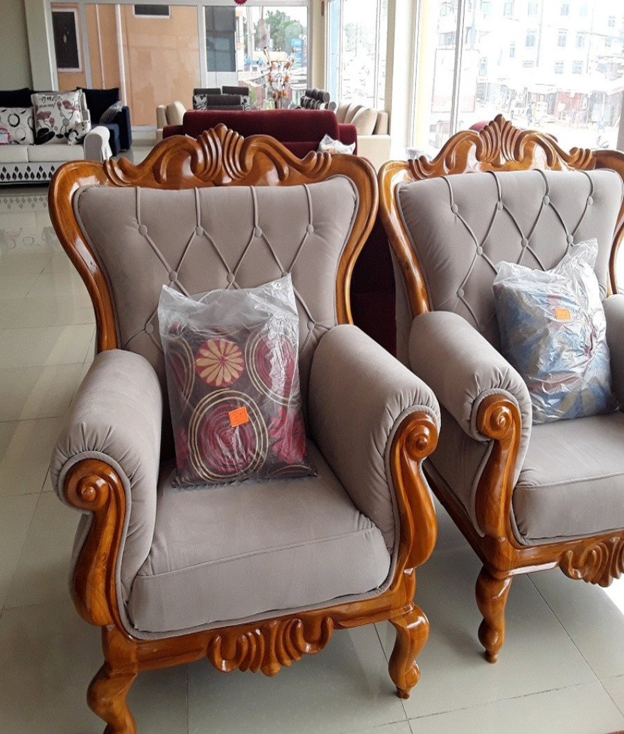 ANTIQUE CARVED SOFA SET2