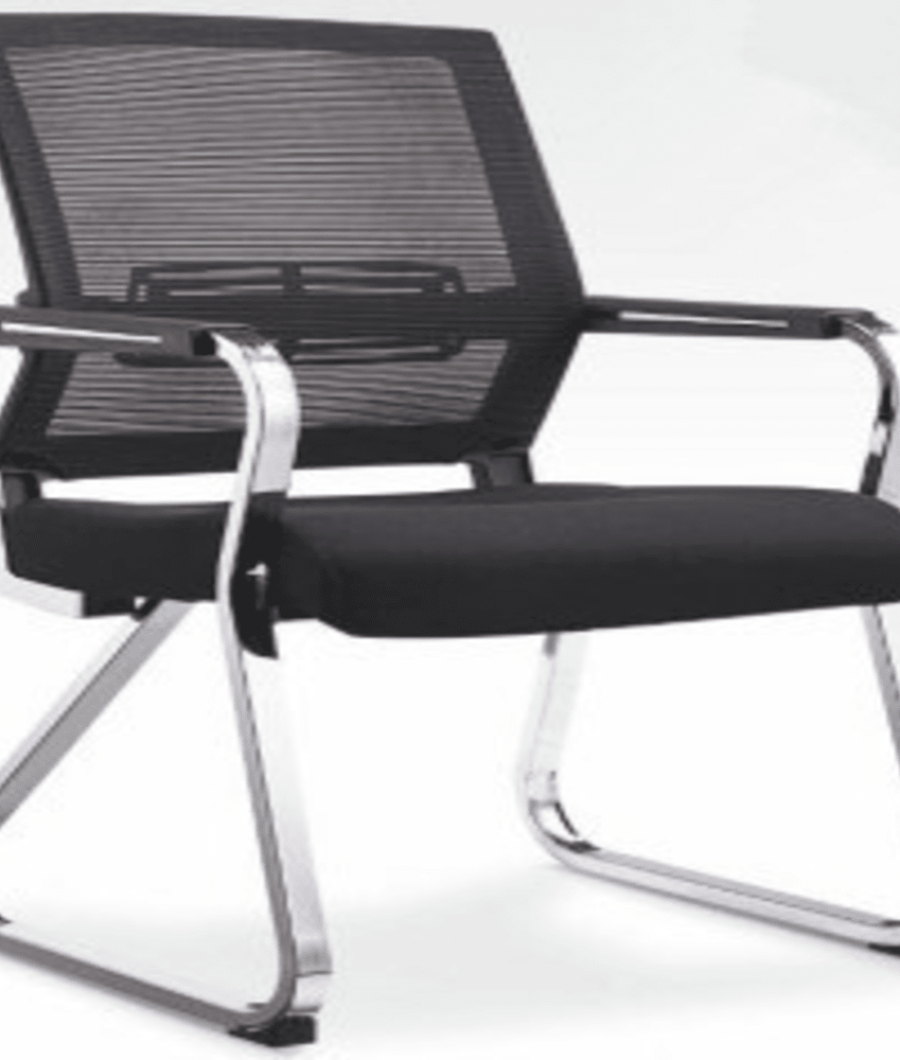 BOW LEG MESH VISITORS CHAIR-J096C1