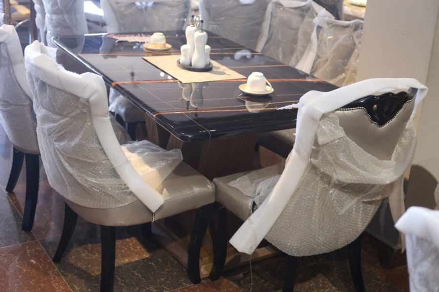 Burnt Roll Dining set1