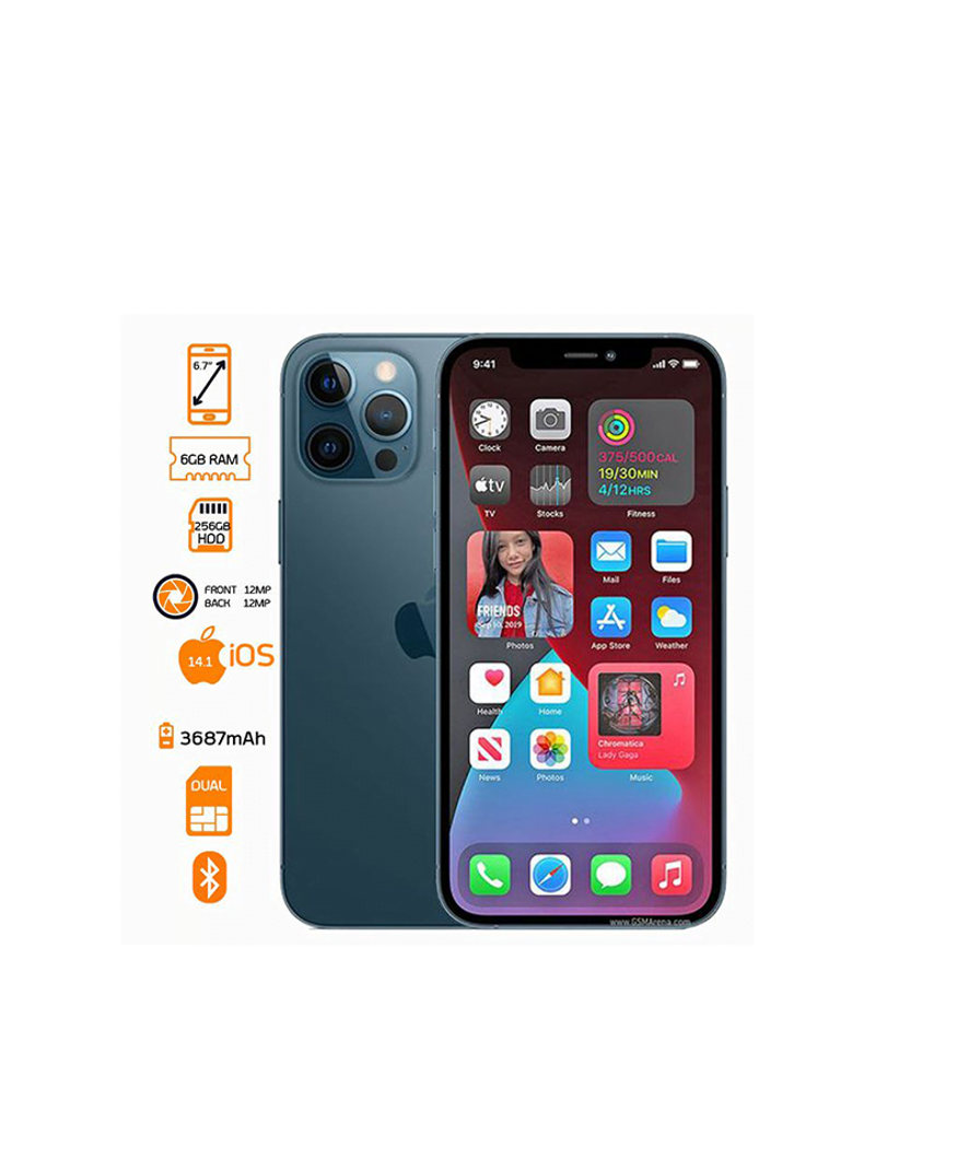 Apple iPhone 12 Pro – 256GB HDD – 6GB RAM – Pacific Blue1