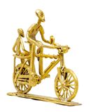 Brass Bicycle Riding Man and Wife1