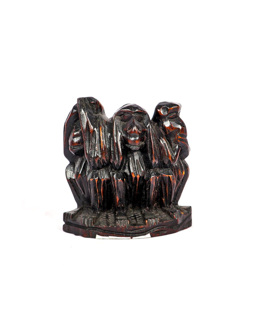 Three Wise Monkeys, See No Evil, Hear No Evil, Speak No Evil, Figurine1
