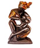 Mother Breastfeeding her child Wooden Craving African Art1