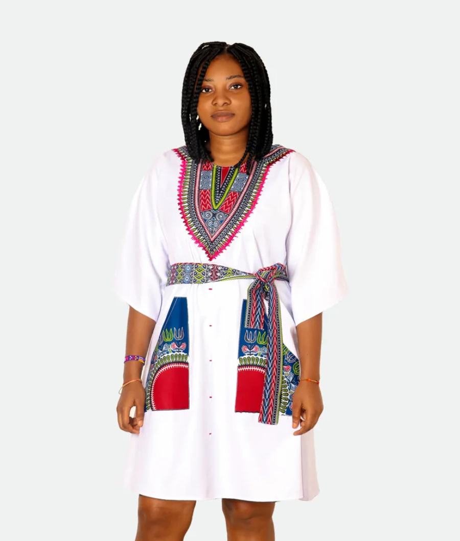 Kimono Sleeve Short Dress1