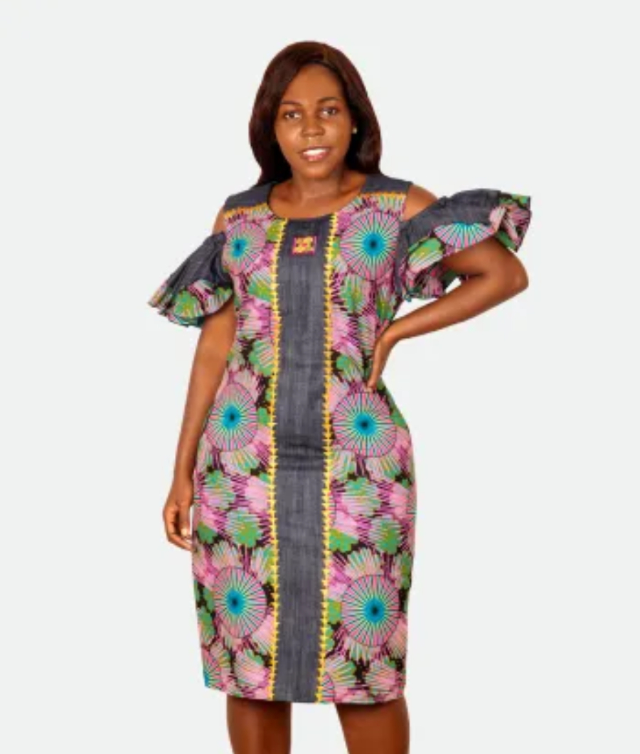 Cold-Shoulder Sleeve Dress1