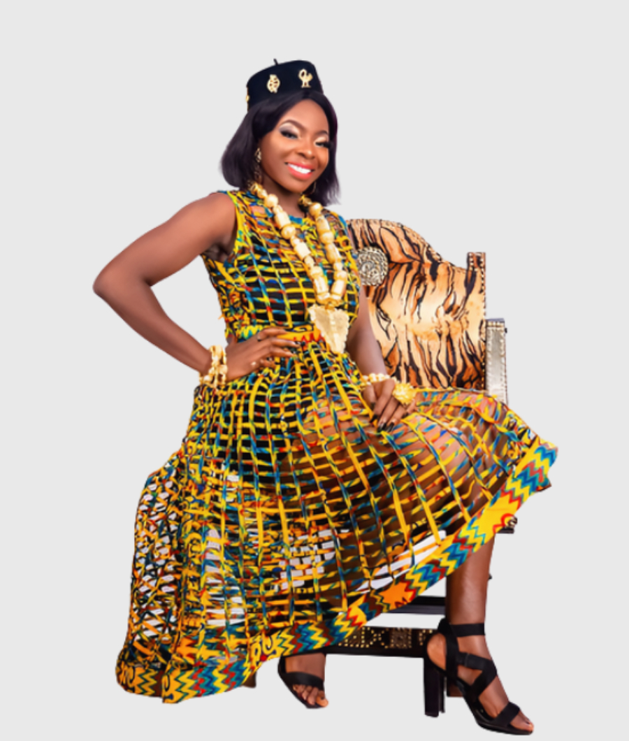 Ohemaa Web Kente Dress1