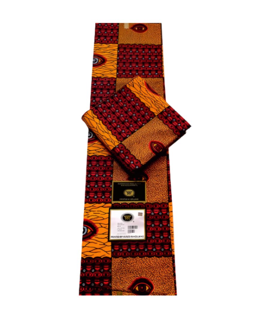 Vlisco African Print Wax Fabric – 100% Cotton multicolor1