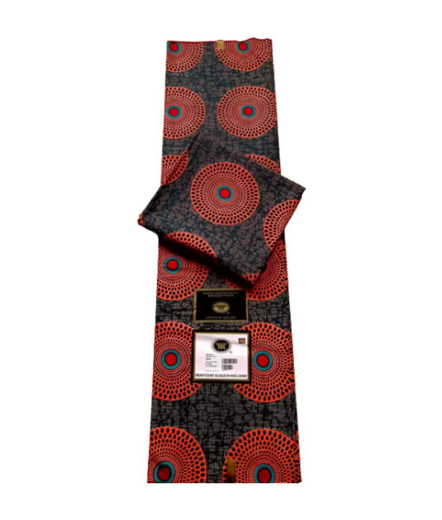 Vlisco African Print Wax Fabric – 100% Cotton multicolor1