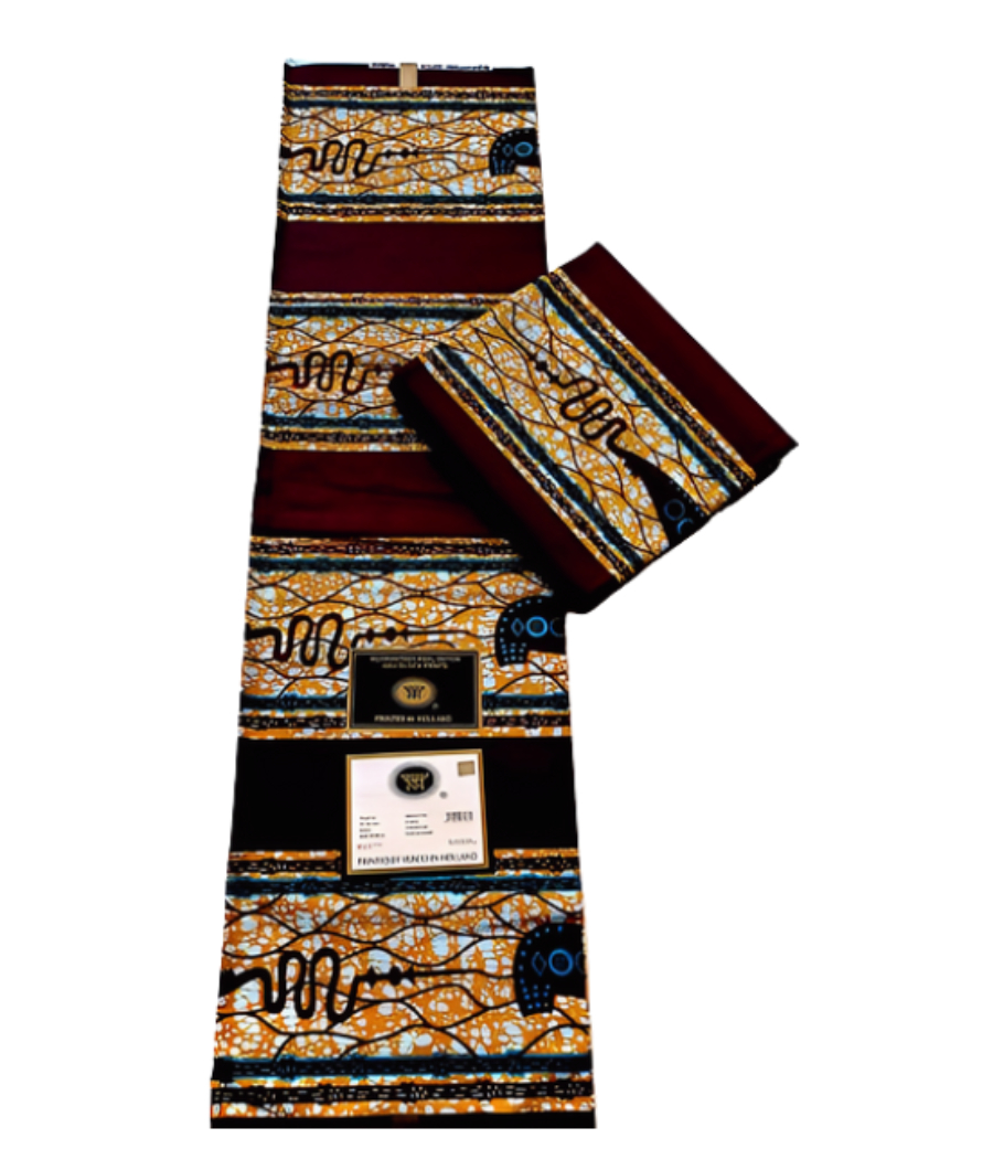 Vlisco African Print Wax Fabric – 100% Cotton multicolor2