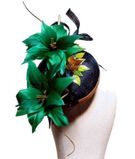 Sinamey percher fascinator with feather embellishments1