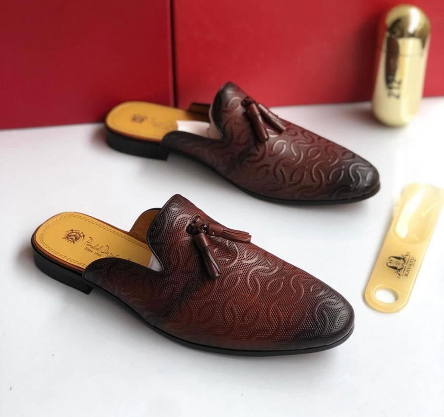 Classy Men's Half Shoe - Brown1