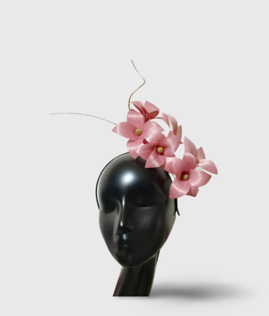 Silk abaca flower headpiece1