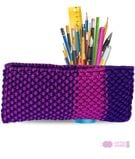 Pencil Case Purple & Pink1