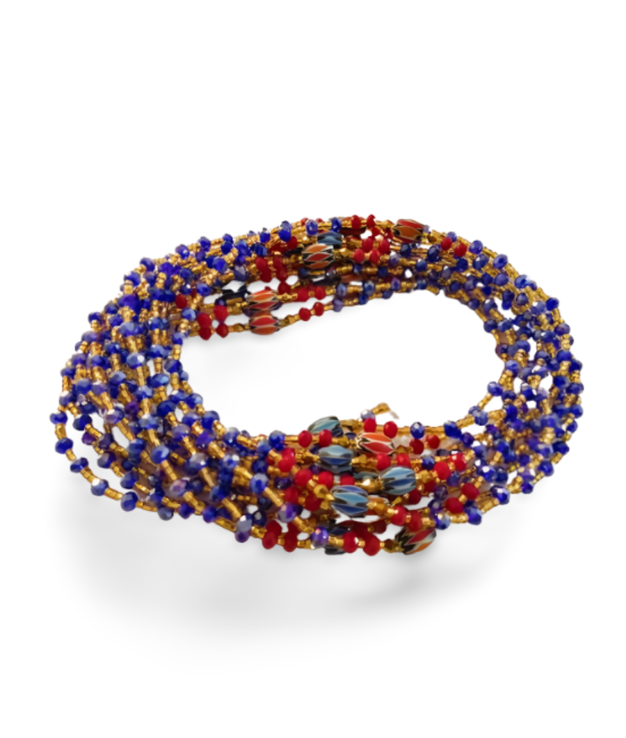 Blue Crystals Waistbeads1