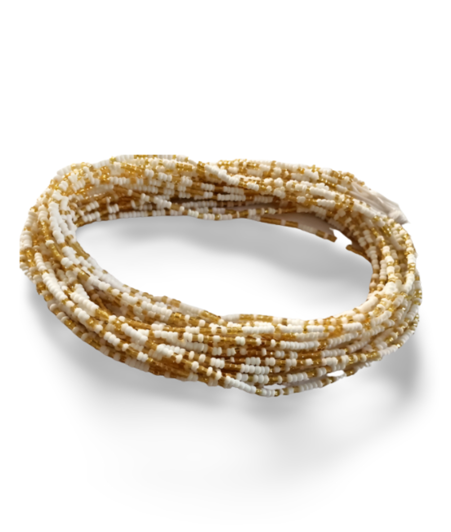 Champagne Butterfly Waistbeads3