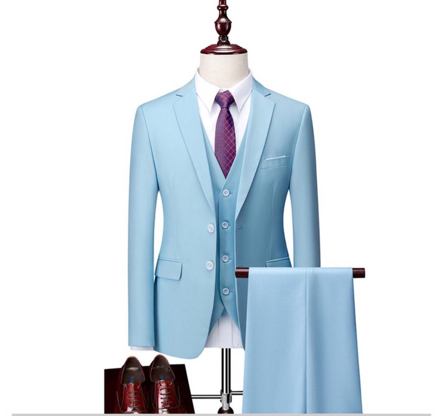 3 PIECE SUIT - SEA BLUE1