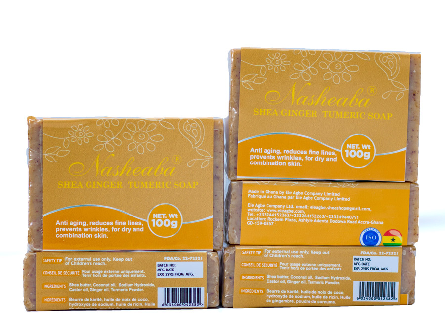 NASHEABA SHEA TUMERIC GINGER SOAP1