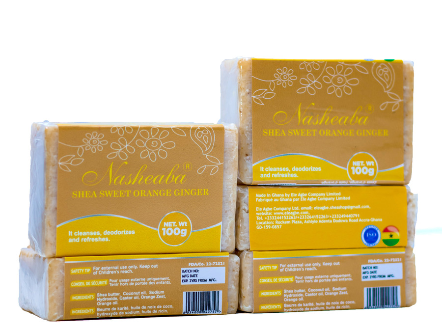 NASHEABA SHEA SWEET ORANGE GINGER SOAP1