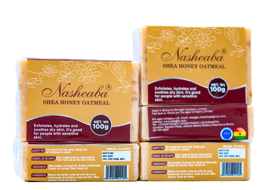 Nasheaba Honey Oatmeal Shea Soap1