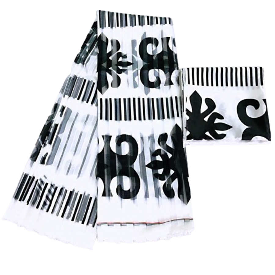 Organza Light Fabric - Adinkra1