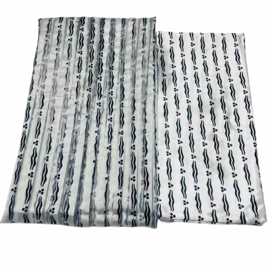 Organza Light Fabric - Black And White3