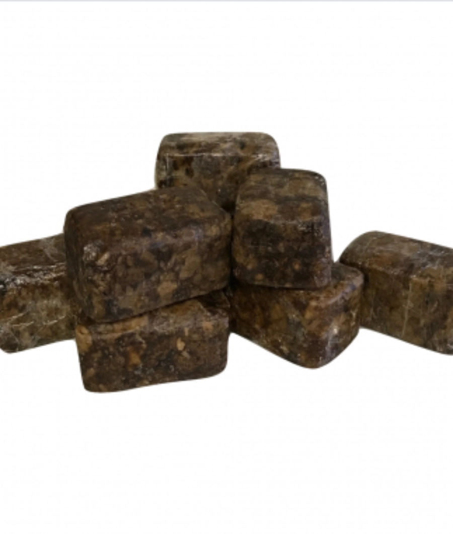 Raw African Black Soap Bar (125g)3