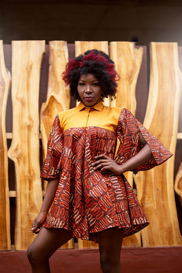 Lady Nora Ankara African Print Flare Dress2