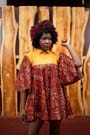 Lady Nora Ankara African Print Flare Dress1