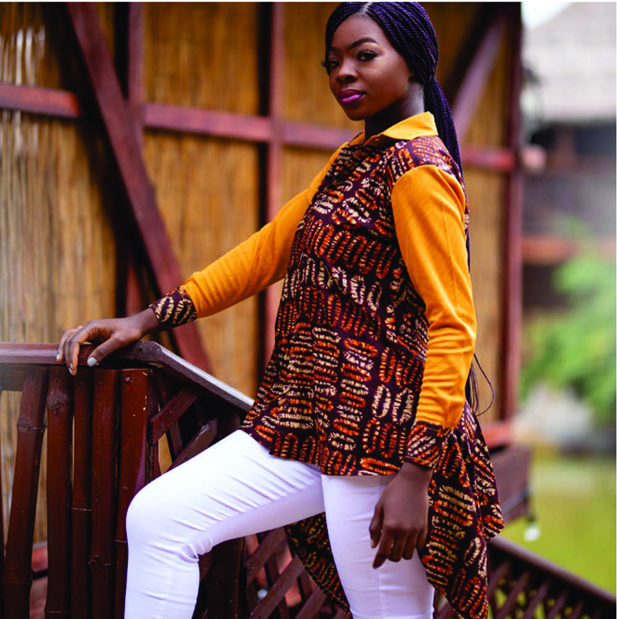 Lady Fina African Print Shirt1