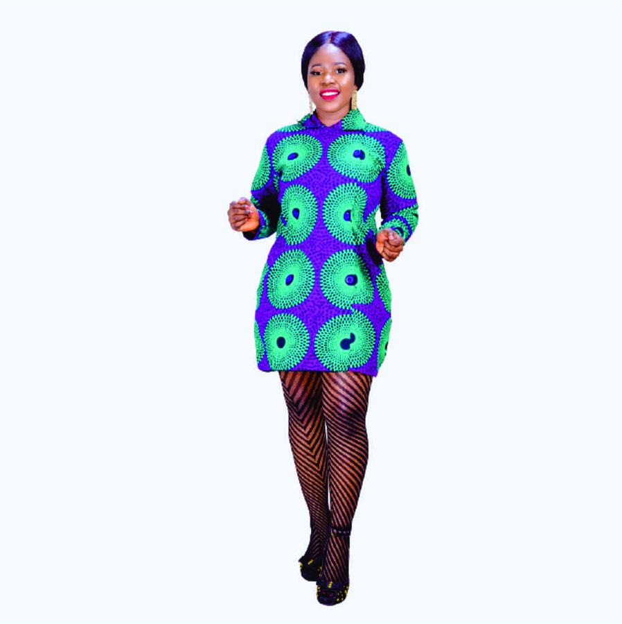 African Print Subura Coat Dress1