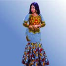 Ranny African Print Evenning Dress2