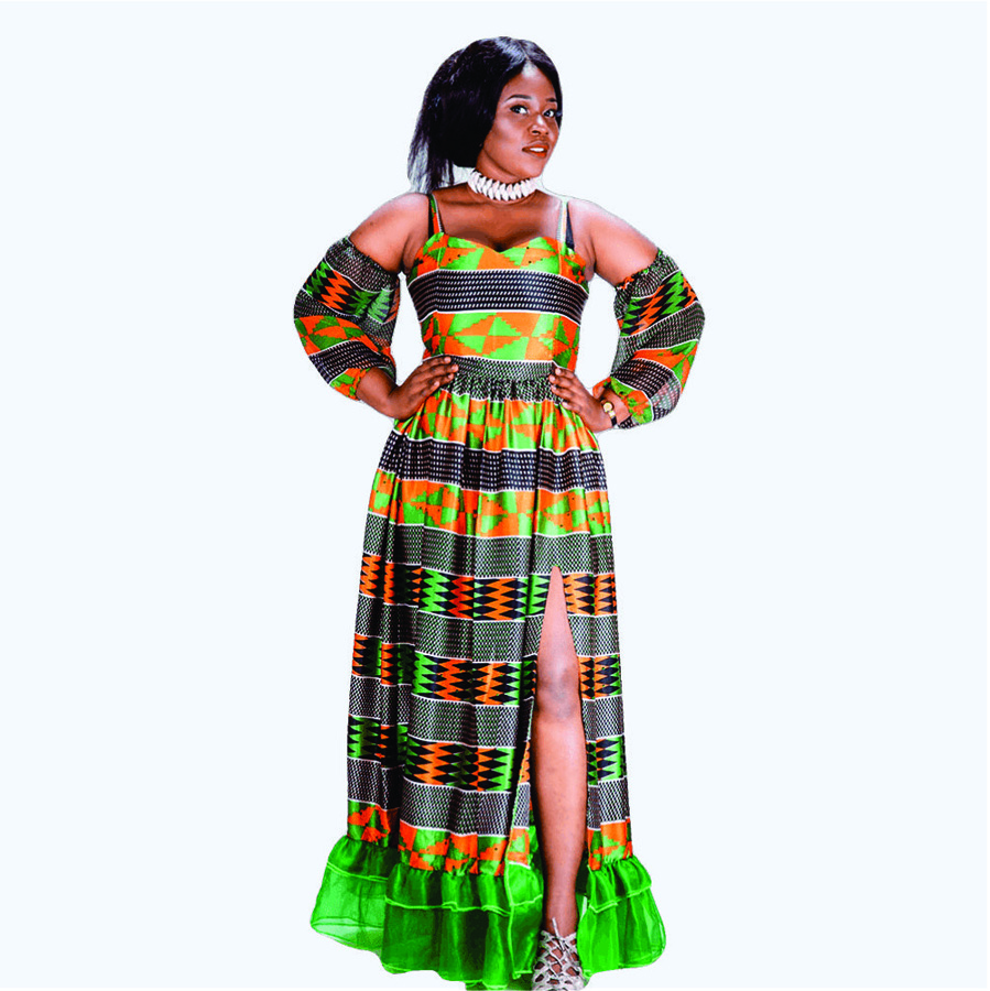 Mira Silk Kente Dress1