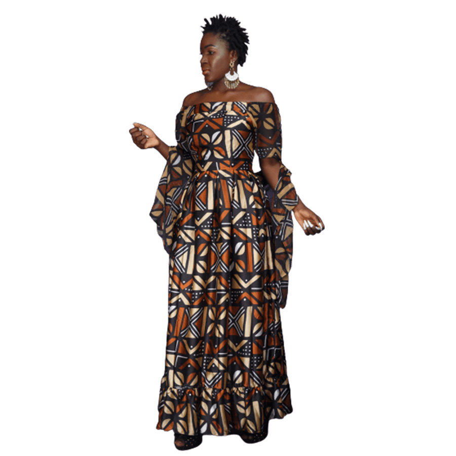 Akuaba Bogolan Maxi Dress2