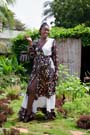 Anisha African Print Bogolan Maxi Dress2