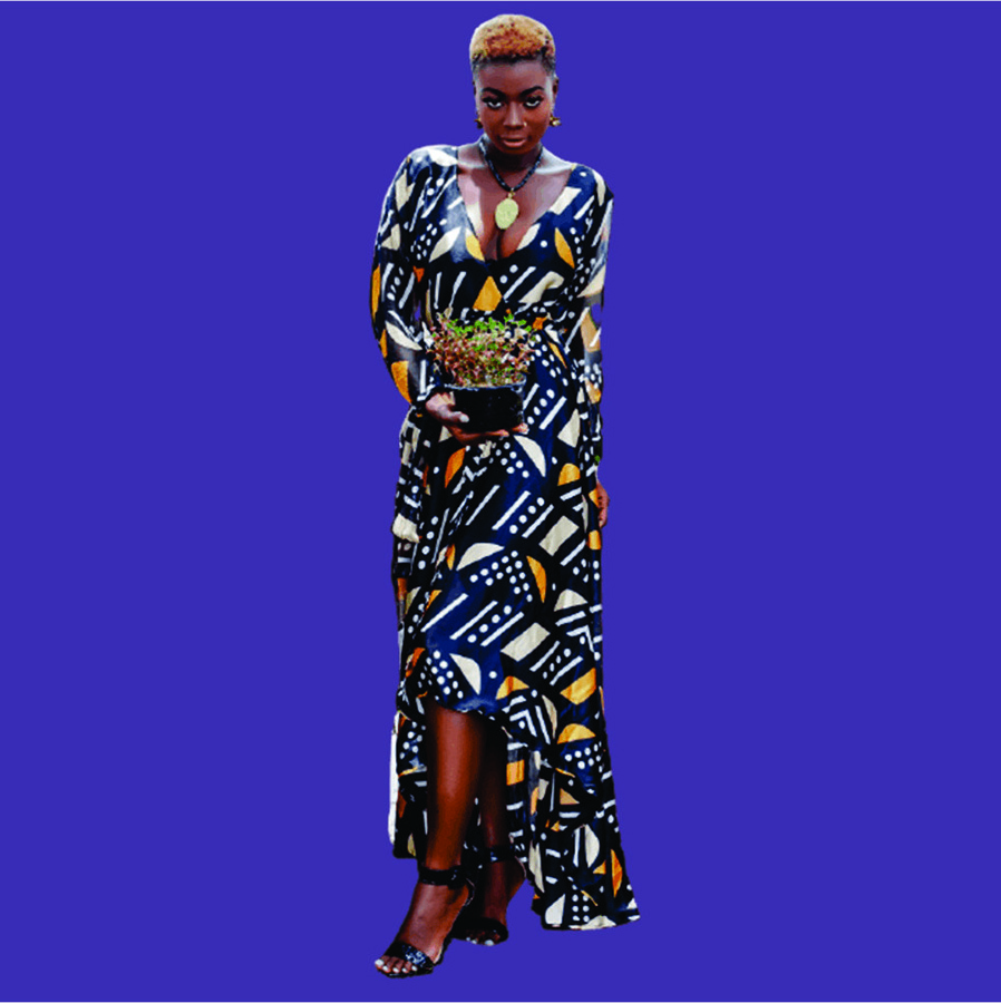 Luna African Bogolan Dress1