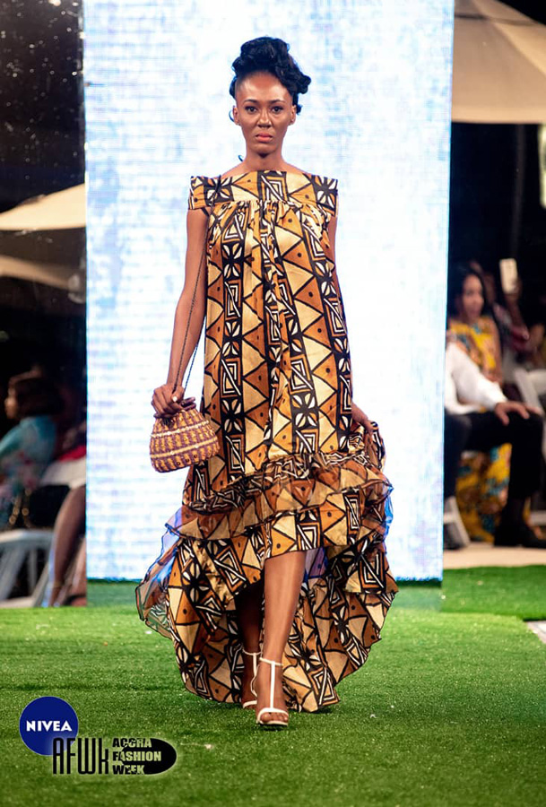 Mariama African Print Bogolan Maxi Dress2