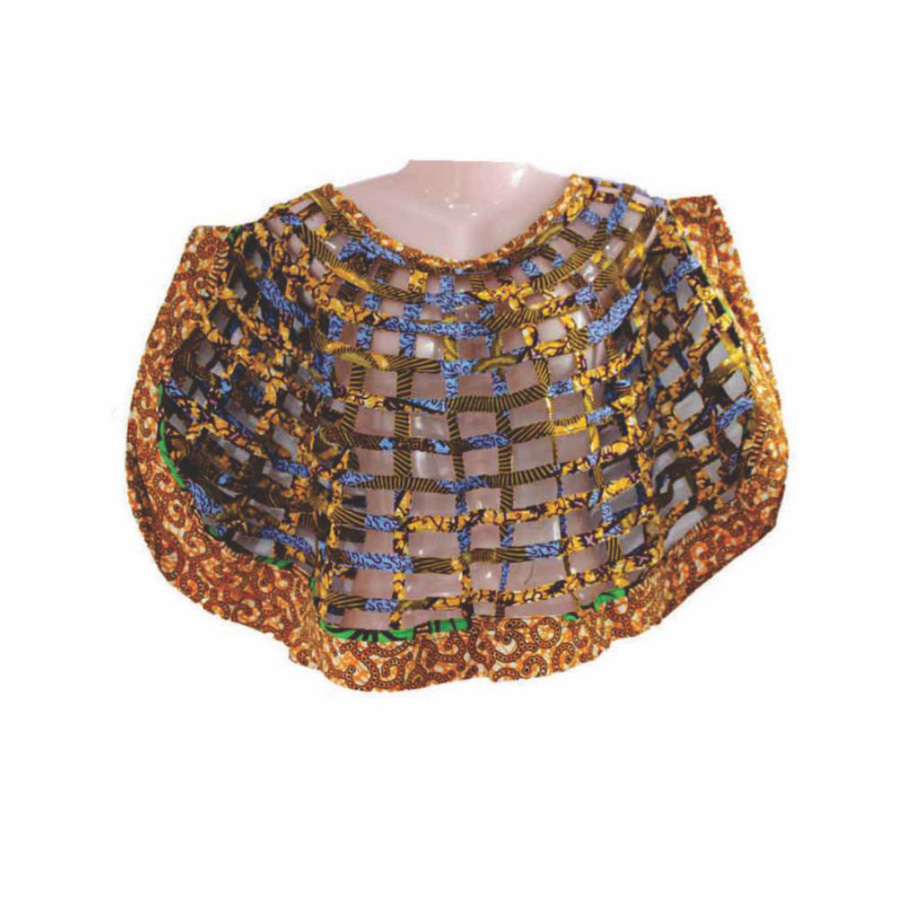 Kapax African Print Basket Top - Multicolor1