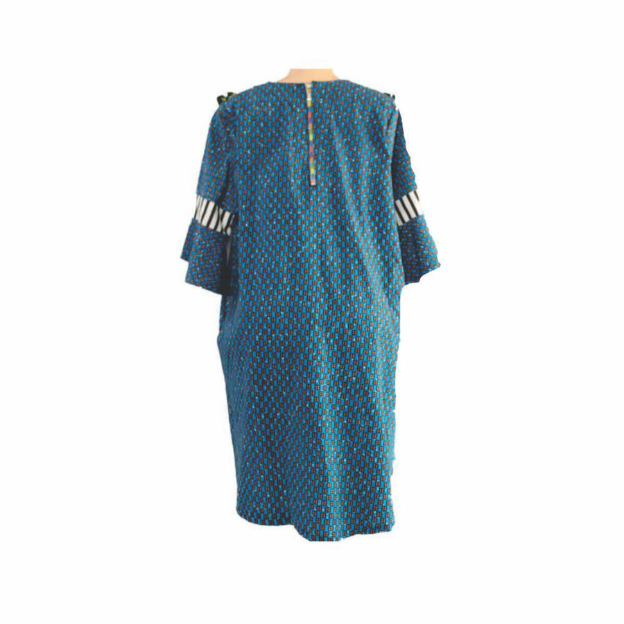 Kapax African Print Classic Dress - Multicolor3