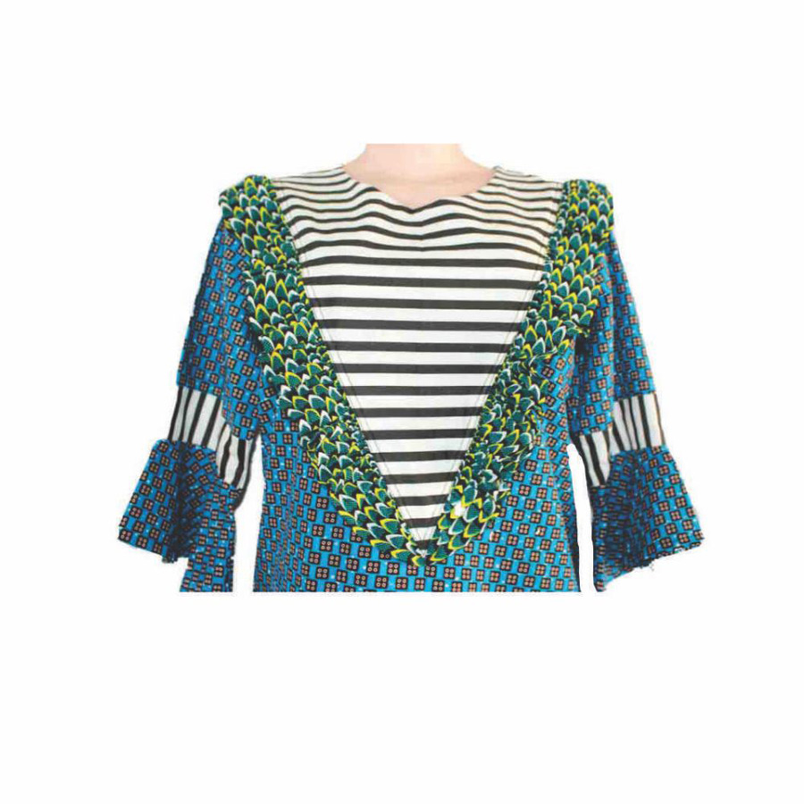 Kapax African Print Classic Dress - Multicolor2