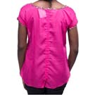 Short Sleeve Chiffon Blouse - Pink2