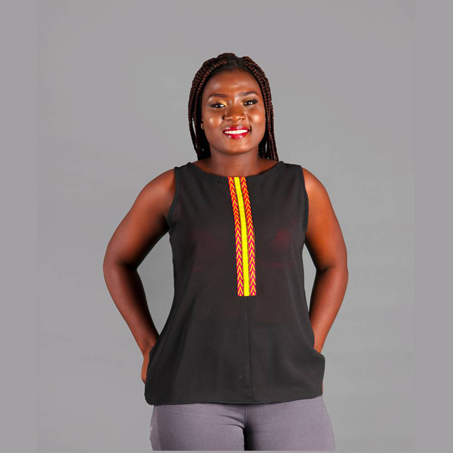 Sleeveless Blouses - Chiffon Fabric1